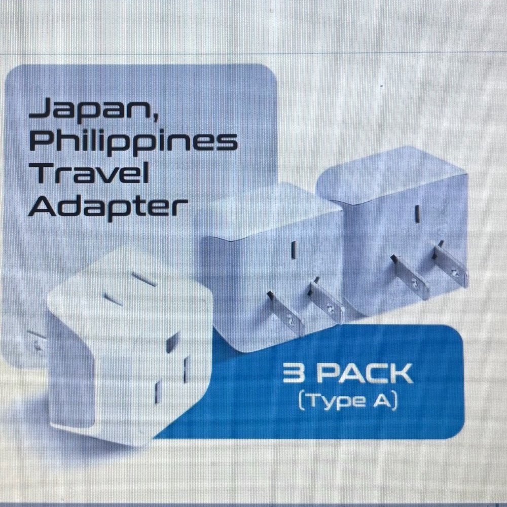 Travel Adapter Type A (3-Pack) Japan, Philippines by Ceptics